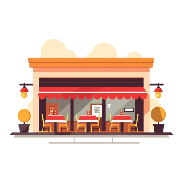 Restaurants illustration